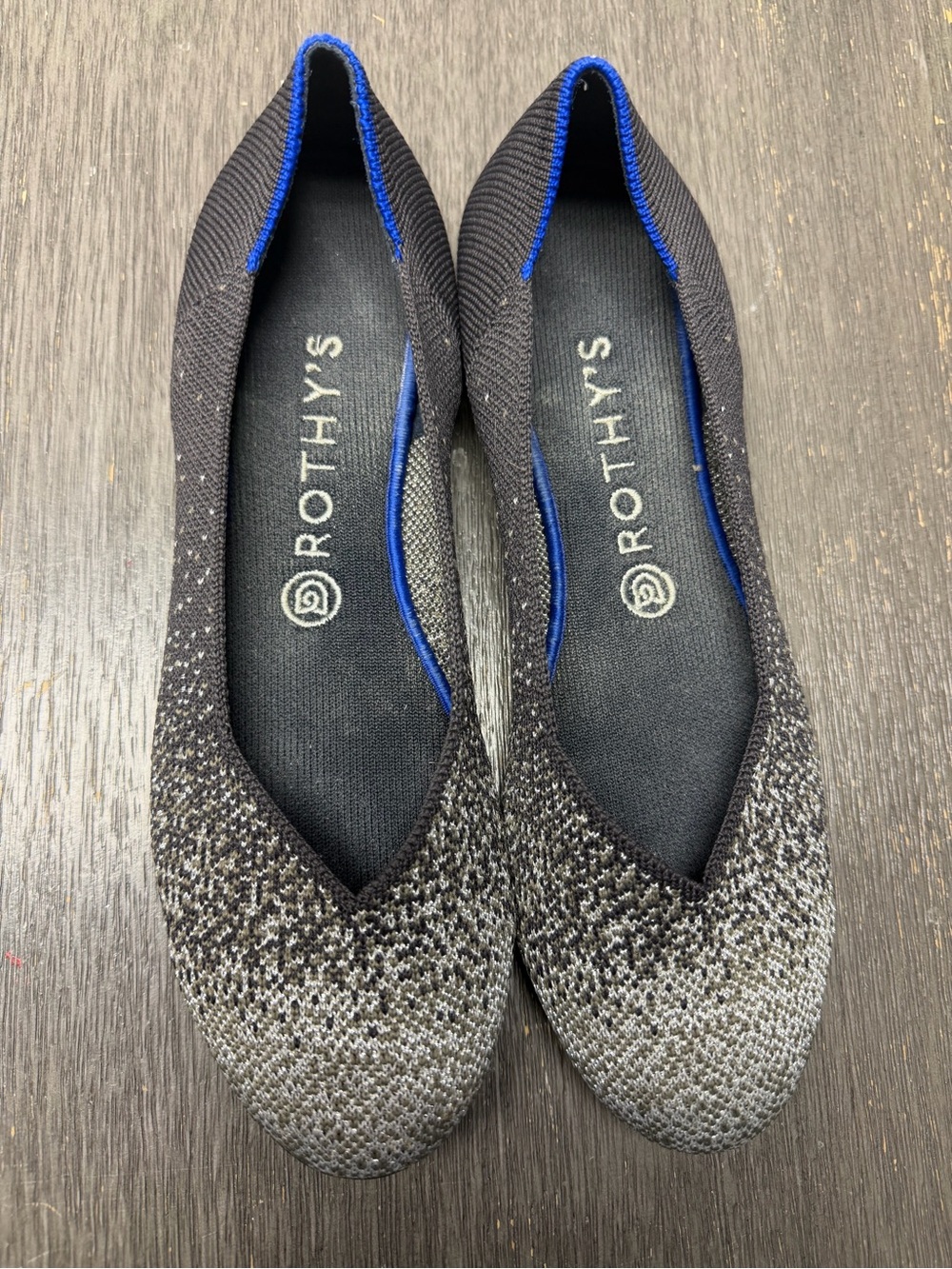 Rothy’s twilight metallic ombré round toe 9 Preowned